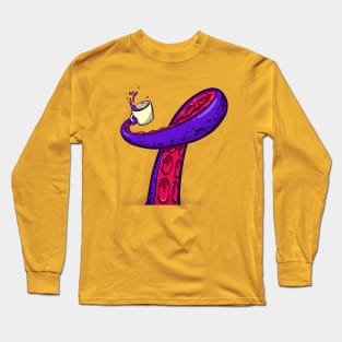 Tentacle with a coffee Long Sleeve T-Shirt